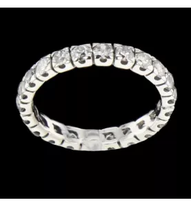 Eternity ring Weissgold 22 Diamanten