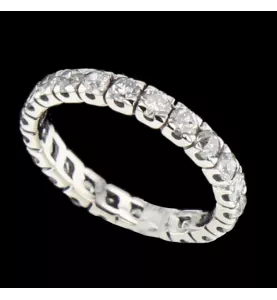 Eternity ring Weissgold 22 Diamanten