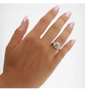 Anello in oro giallo 585 / 14 carati