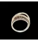 Ring aus Graugold mit Diamanten