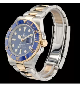 Rolex Submariner Gold Stahl blaues Zifferblatt