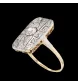 Anello con diamanti in oro giallo