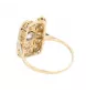 Bague or jaune diamants