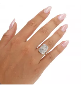 Diamantring aus Gelbgold
