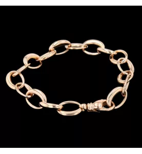 Armband aus Roségold mit ovaler Masche