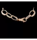 Bracelet Or rose maille ovale