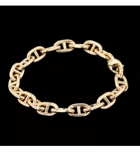 Bracciale d'oro in maglia marina