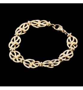 Braided bracelet yellow gold