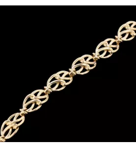 Braided bracelet yellow gold