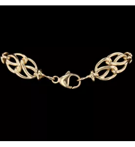 Braided bracelet yellow gold