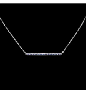 Collana in oro bianco Zaffiri