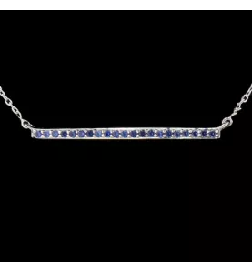 Collana in oro bianco Zaffiri