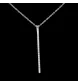 Graues Gold Halskette Diamanten