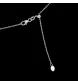Graues Gold Halskette Diamanten