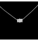 Collier Elaine Or gris Diamants