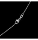 Collier Elaine Or gris Diamants