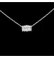 Collier Elaine Or gris Diamants