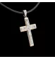 COLLIER PENDENTIF CROIX Diamants