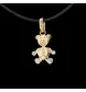 NECKLACE PENDANT TEDDY BEAR DIAMONDS