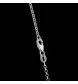 Collana e pendente in oro bianco con topazio e diamanti