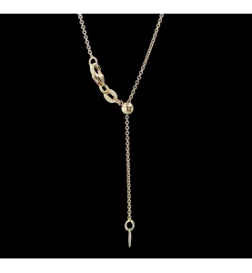 Collana in oro giallo Peridoto e ametista
