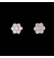 Yellow gold diamond earrings