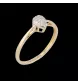 Ring aus Gelbgold mit Diamanten, Wassertropfen