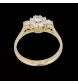 Ring aus Gelbgold mit Diamanten