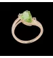 Anello in oro giallo con peridoto e diamanti