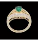 Yellow gold ring with diamonds