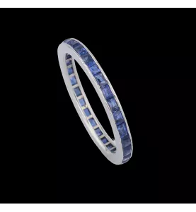 platinum sapphire eternity ring