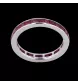 Eternity Ring Ruby Grey Gold