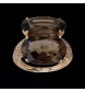 Antonini ring pink gold smoked quartz