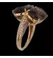 Antonini ring pink gold smoked quartz