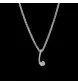 Collier maille palmier diamant