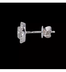 Boucles d'oreilles Or gris 0.50 carats