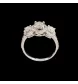 Anello con diamante in oro bianco