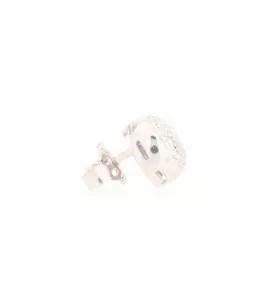 Boucles d'oreilles puces or gris