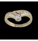 Bague or jaune 5 diamants