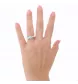 Bague en or gris 5 diamants