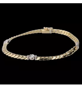 2 BRACCIALE IN ORO CON DIAMANTI