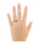 BAGUE OR GRIS DIAMANTS SAPHIRS