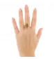 BAGUE OR JAUNE REVERSIBLE