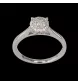 White gold and diamond ring