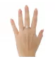 White gold and diamond ring