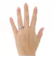 BAGUE OR GRIS DIAMANTS 0.97 CARATS