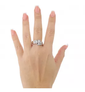 Bague en or gris 14 carats