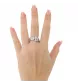 Bague en or gris 14 carats