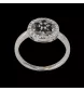 Bague Or Gris Diamants Blancs et Noirs