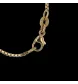 Collier or jaune Peridot citrine